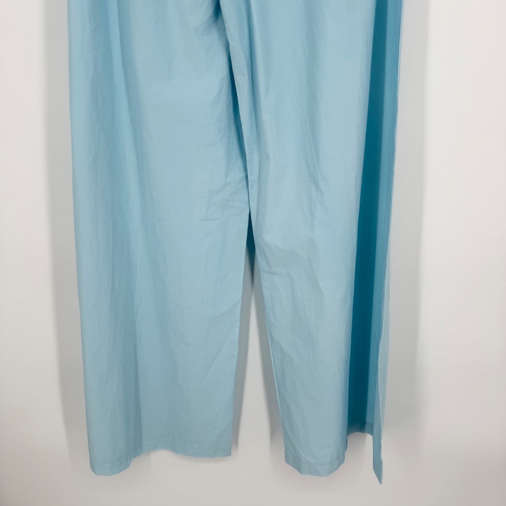 NWOT Stark X Wide Leg Pants Light Blue Cotton Stretch Drawstring Made in USA M - Picture 10 of 15